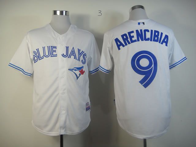 Men Toronto Blue Jays #9 Arencibia White MLB Jerseys